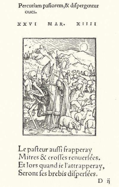 Piskopos (gravür) by Hans (after) Holbein the Younger
