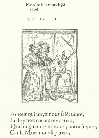 Gelin ve Damat (gravür) by Hans (after) Holbein the Younger