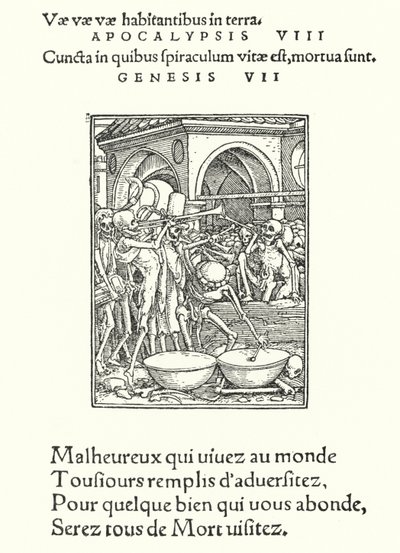 Charnel Evi (gravür) by Hans (after) Holbein the Younger