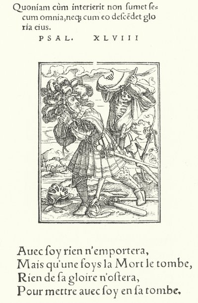 Kont (gravür) by Hans (after) Holbein the Younger