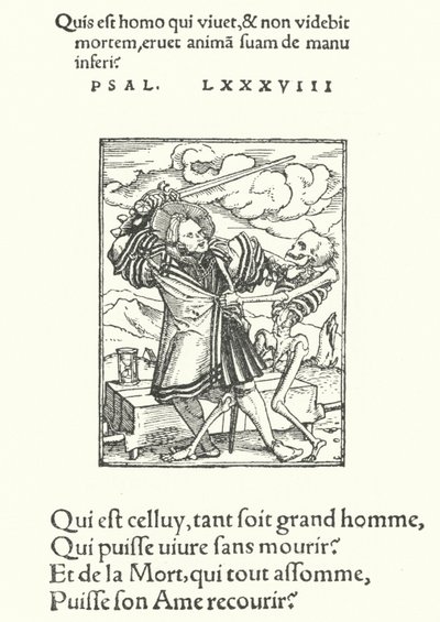 Soylu Şövalye (gravür) by Hans (after) Holbein the Younger