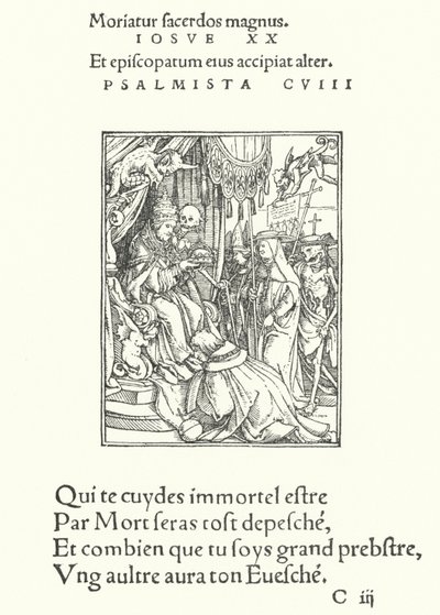 Papa (gravür) by Hans (after) Holbein the Younger