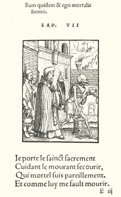 Rahip (gravür) by Hans (after) Holbein the Younger