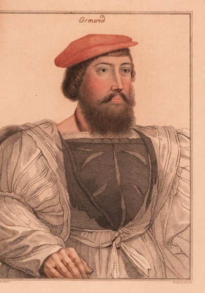 Thomas Boleyn veya James Butler, Ormond Kontu., 1812 (gravür) by Hans (after) Holbein the Younger