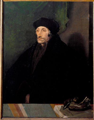Rotterdam'lı Erasmus'un portresi, Hollandalı hümanist by Hans (attr. to) Holbein the Younger