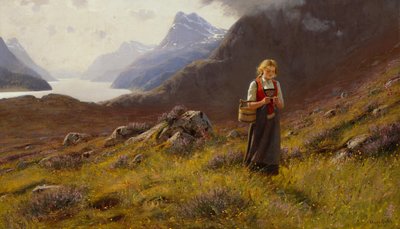 Örgü Mandıra (tuval üzerine yağlı boya) by Hans Andreas Dahl