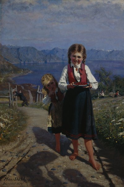 çilek ile iki kız kardeş by Hans Andreas Dahl