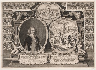 Niels Windet til Grundet ve çarmıhta İsa tasviri by Hans Andreas Greys