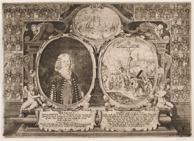 Niels Windet til Grundet ve çarmıhta İsa tasviri by Hans Andreas Greys
