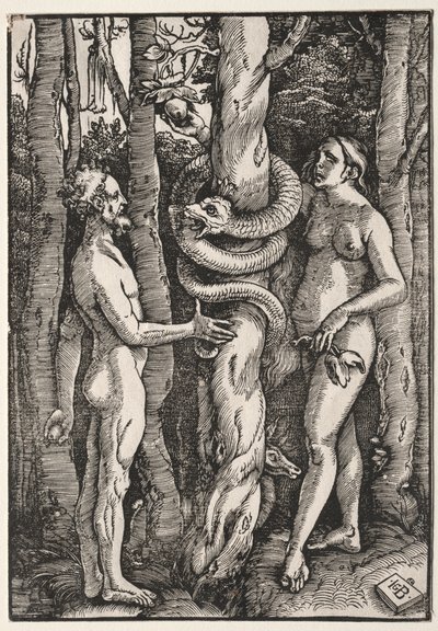 Adem ve Havva, c. 1514. by Hans Baldung