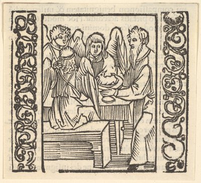 Masada Hizmet Eden Melekler, Speculum Passionis'ten bir örnek, 1507, 1507. by Hans Baldung