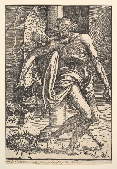 Küçük Bir Melek Tarafından Desteklenen İşkence Aletleriyle İsa, 1517. by Hans Baldung