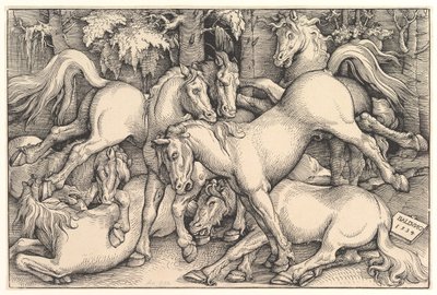 Yedi At Grubu, 1534. by Hans Baldung
