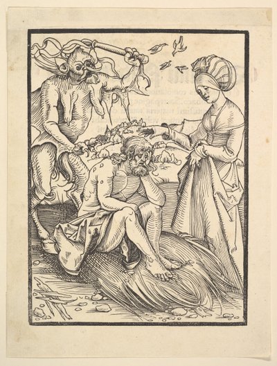 Bir İblis Tarafından Ayarlanan İş, 1509. by Hans Baldung