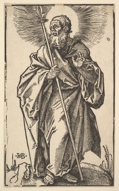 İsa ve Havarilerden Aziz Thomas, 1519. by Hans Baldung
