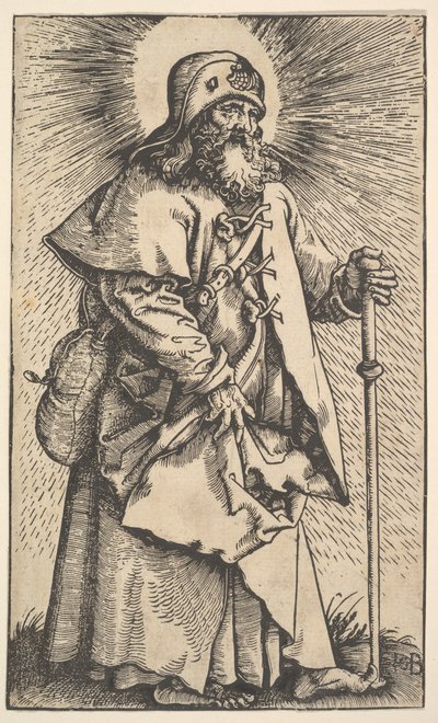 İsa ve Havarilerden Büyük Aziz James, 1519. by Hans Baldung
