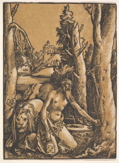 Çölde Aziz Jerome, yaklaşık. 1511. by Hans Baldung