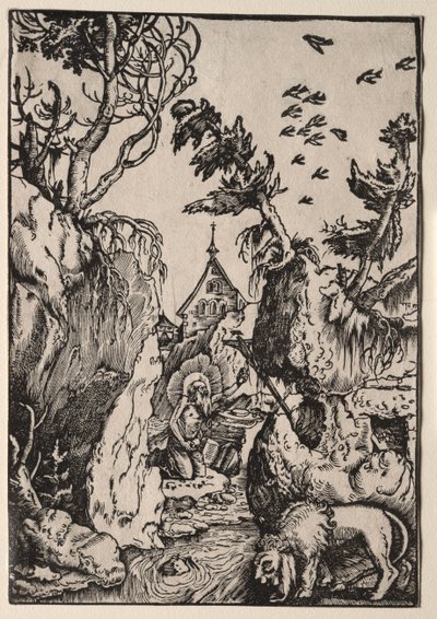 Vahşi Doğada Aziz Jerome by Hans Baldung