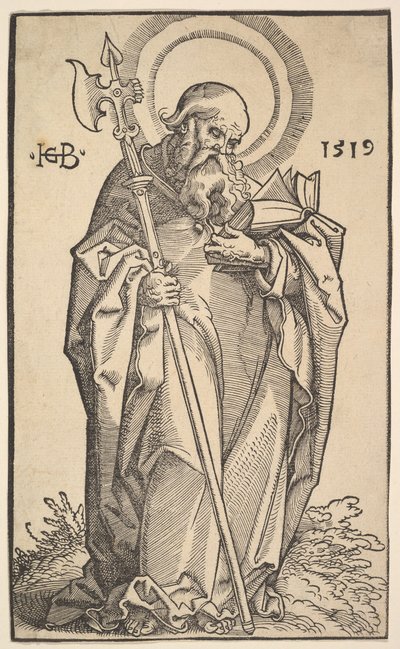 İsa ve Havarilerden Aziz Matta, 1519. by Hans Baldung
