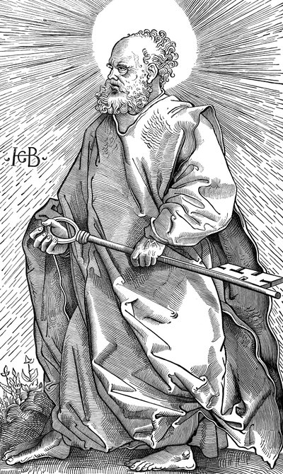 St Peter elinde bir anahtar sembolü, c1490-1550 by Hans Baldung