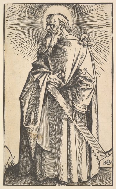 İsa ve Havarilerden Aziz Simon, 1519. by Hans Baldung