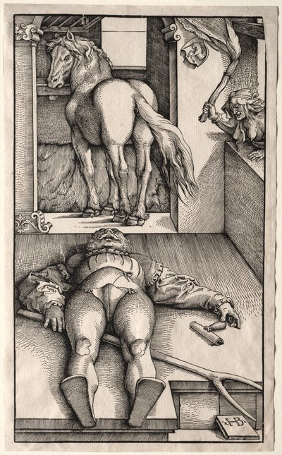 Büyülü Damat, 1544-45. by Hans Baldung