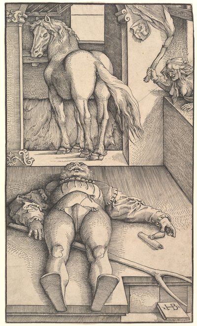 Büyülü Damat, ca. 1544. by Hans Baldung