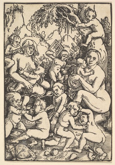 Çocuklu İki Anne Die Kinderaue, yak. 1512. by Hans Baldung