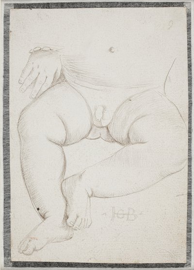 Küçük bir çocuğun midesi, kucağı, bacağı ve bir eli bilezikli by Hans Baldung Grien