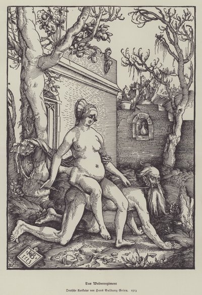 Aristoteles ve Phyllis, 1513 by Hans Baldung Grien