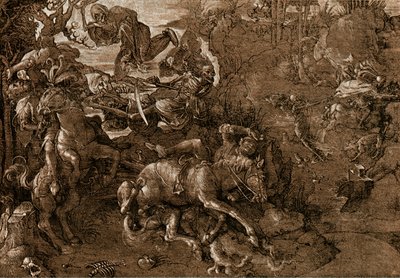 Ölümle Şövalyeler Savaşı by Hans Baldung Grien