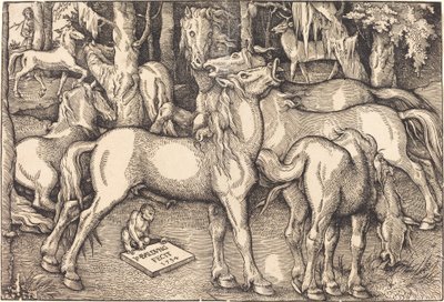 Yedi At Grubu by Hans Baldung Grien