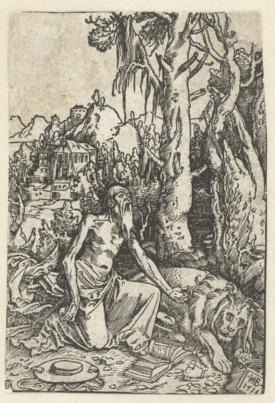 Çölde bir tövbekar olarak Aziz Jerome by Hans Baldung Grien