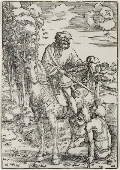 St. Martin Pelerinini Paylaşırken by Hans Baldung Grien