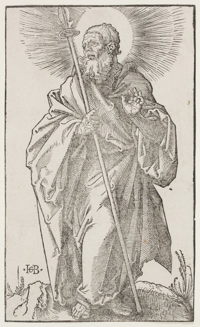 Aziz Thomas, "Büyük Havariler"den, c.1519 (tahta baskı) by Hans Baldung Grien
