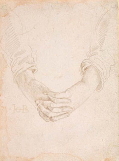 Bir kadının katlanmış ellerinin incelenmesi by Hans Baldung Grien