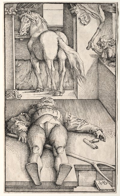 Büyülü Damat, 1544. by Hans Baldung Grien