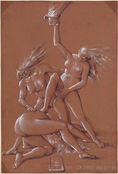 Üç Cadılarla Yeni Yıl Tebrikleri - Hans Baldung