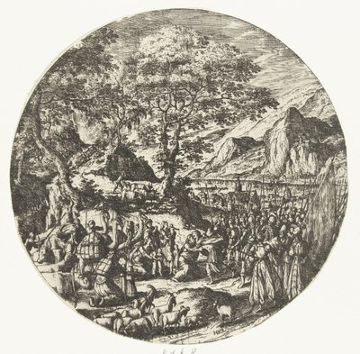 Esav ve Yakup arasındaki uzlaşma by Hans Bol