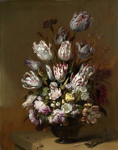 Çiçekli Natürmort by Hans Bollongier