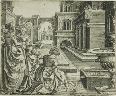 David ve Bathsheba by Hans Brosamer