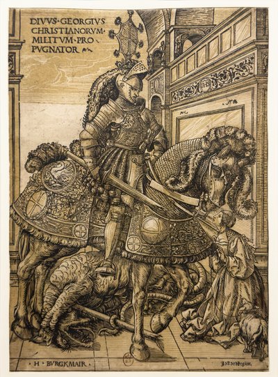 Aziz George ve Ejderha by Hans Burgkmair