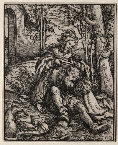 Samson ve Delilah by Hans Burgkmair