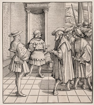 Bir Küçük Adamın Diğerine Kötü Öğütleri, 1512-1516. by Hans Burgkmair