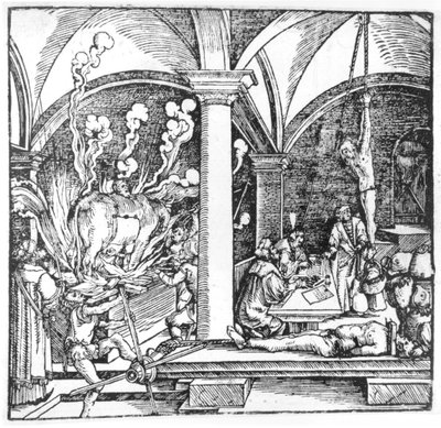 Sorgulama, Cicero Teutsch'un bir kitabından illüstrasyon, Augsbourg, 1533 by Hans Burgkmair