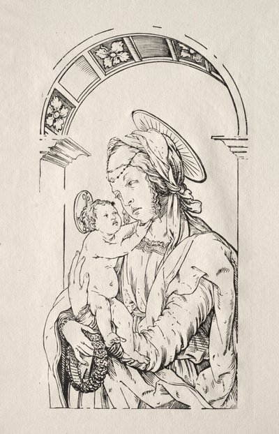 Kemerin Altında Çocuklu Bakire, 1508. by Hans Burgkmair