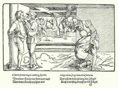 Hizmetçilerin cezalandırılması by Hans Burgkmair