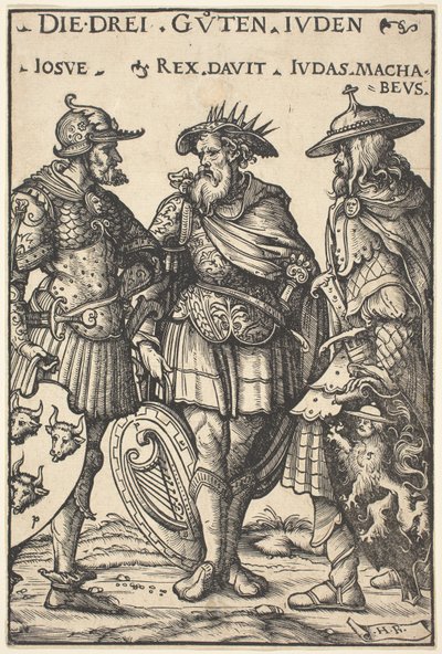 Joshua, David ve Judas Maccabaeus by Hans Burgkmair I