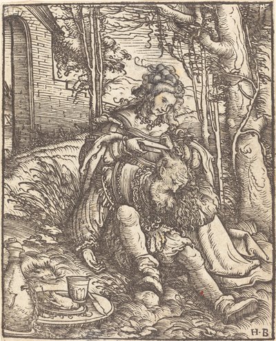 Samson ve Delilah by Hans Burgkmair I