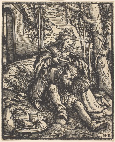 Samson ve Delilah by Hans Burgkmair I